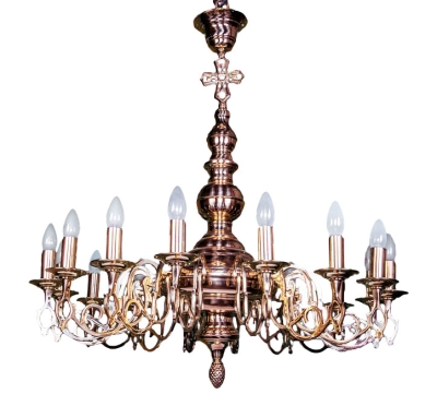 Single-level church chandelier - 2D (16 lights)