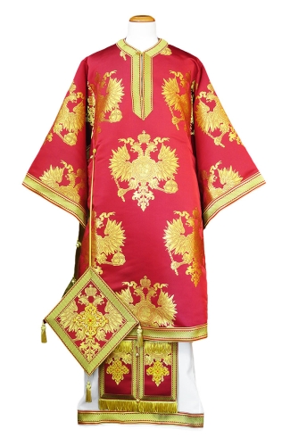 Bishop vestments - Eagle (deep red)