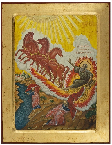 Icon: Holy Prophet Elijah - 9 (9.4''x12.2'' (24x31 cm))