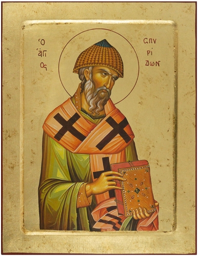 Icon: Holy Hierarch Spyridon of Tremethius - PS2 (10.6''x12.2'' (27x31 cm))