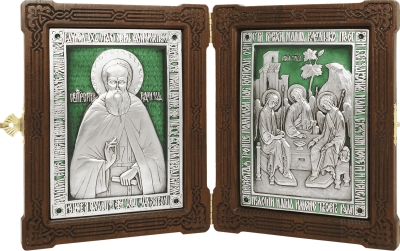 Icon - St. Sergius of Radonezh and the Holy Trinity - A84-3