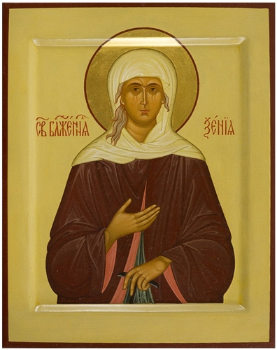 Icon: Holy Blessed Xenia of St. Petersburg - PS2 (6.3''x8.3'' (16x21 cm))