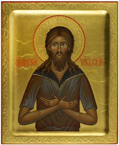 Icon: Holy Blessed Alexius the Man of God - PS2 (5.1''x6.3'' (13x16 cm))