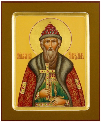 Icon: Holy Great Prince Vladimir Equal-to-the-Apostles - PS4 (5.1''x6.3'' (13x16 cm))