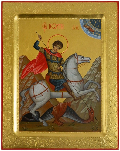 Icon: Holy Great Martyr St. George the Winner - PS3 (7.3''x9.4'' (18.5x24 cm))