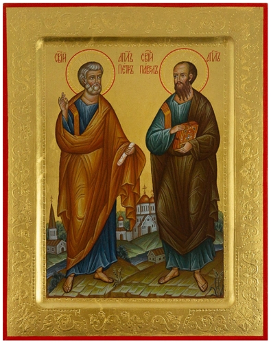 Icon: Holy Apostles Peter and Paul - PS2 (8.7''x11.0'' (22x28 cm))