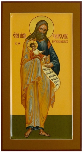 Icon: Holy Righteous Simeon the God-reciever - PS2 (5.1''x9.8'' (13x25 cm))