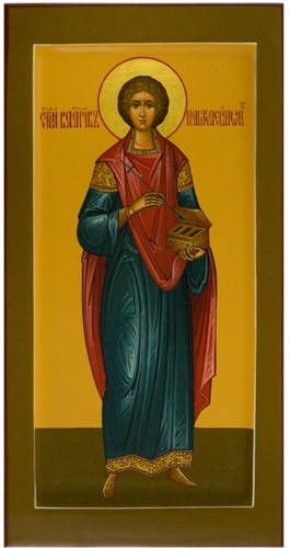 Icon: Holy Great Martyr and Healer Panteleimon - PS3 (5.1''x9.8'' (13x25 cm))