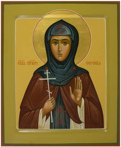 Icon: Holy Martyr Eugenija - PS1 (8.3''x9.8'' (21x25 cm))