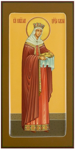 Icon: St. Empress Helen Equal-to-the-Apostles - PS2 (5.1''x9.8'' (13x25 cm))