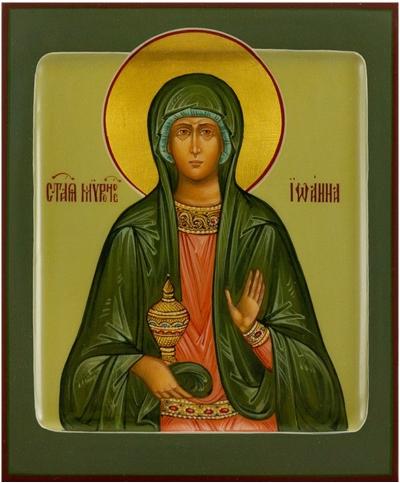 Icon: Holy Righteous Johanna the Myrr-bearer - PS1 (5.1''x6.3'' (13x16 cm))