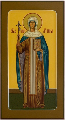 Icon: Holy Nina Equal-to-the-Apostles - PS3 (5.1''x9.8'' (13x25 cm))