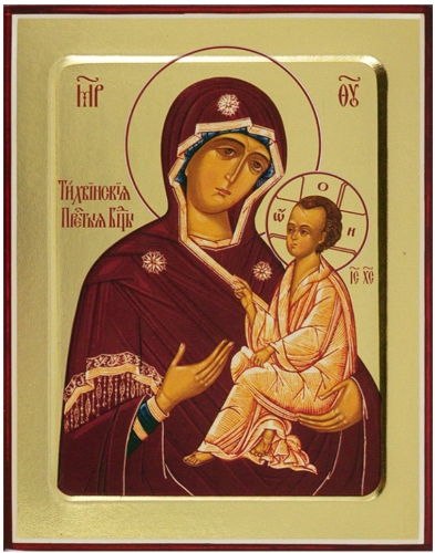 Icon: Most Holy Theotokos of Tikhvin - G2 (5.1''x6.3'' (13x16 cm))