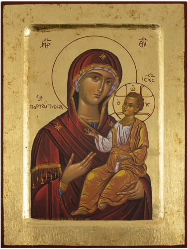 Icon of the Most Holy Theotokos of Iveron - B4 (7.1''x9.4'' (18x24 cm))