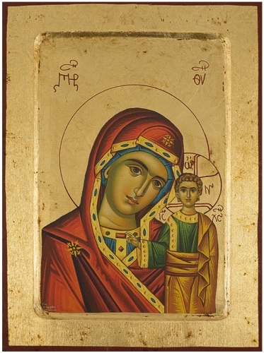 Icon of the Most Holy Theotokos of Kazan' - B4 (7.1''x9.4'' (18x24 cm))