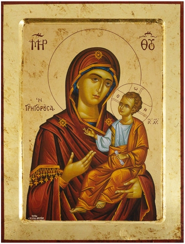 Icon of the Most Holy Theotokos Hodigitria - X3008 (9.4''x11.8'' (24x30 cm))