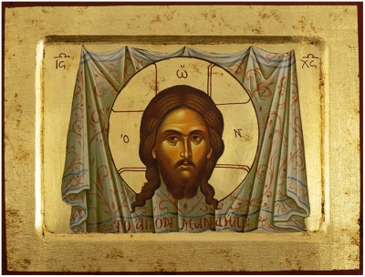 Icon of Christ Not-Made-by-Hands - B4 (9.4''x7.1'' (24x18 cm))