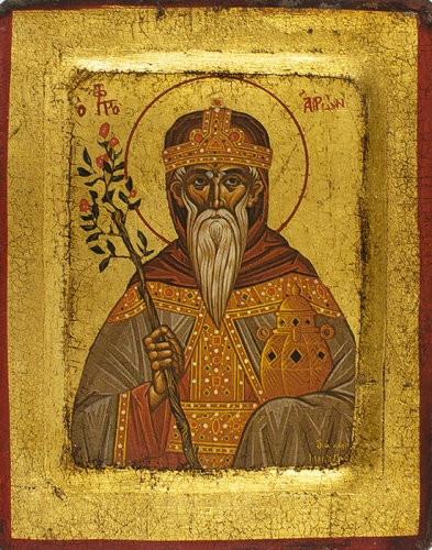 Icon: Holy Archpriest Aaron - 4490 (5.5''x7.1'' (14x18 cm))