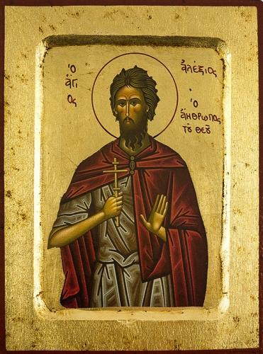 Icon: Holy Blessed Alexius the Man of God - 3141 (5.5''x7.1'' (14x18 cm))