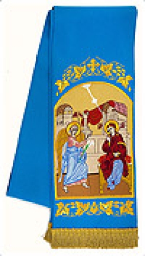 Embroidered bookmark - The Annunciation