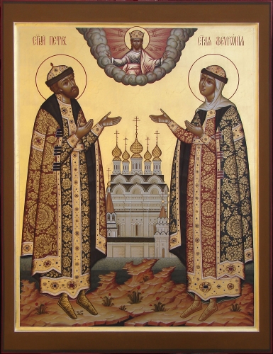 Icon: Holy Venerable St. Prince Peter and Princess Thebronia of Murom - B
