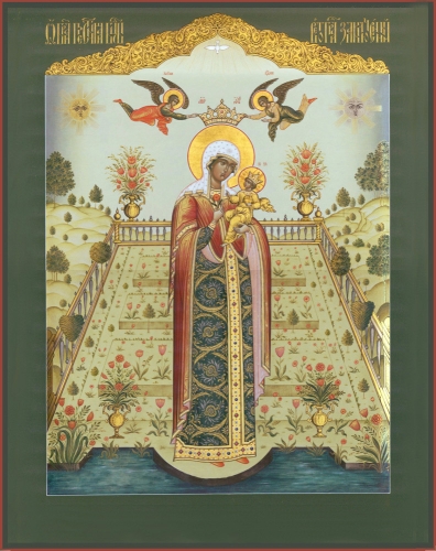 Icon: Most Holy Theotokos 'the Sealed Garden' - B