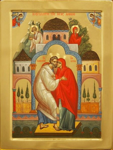 Icon: Holy Righteous Jehoiakim and Anne - I2