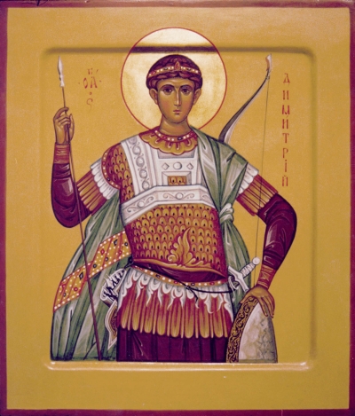 Icon: Holy Great Martyr Demetrius of Soloun - L