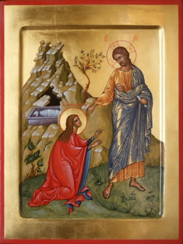 Icon: the Appearance of Christ to St. Mary Magdalene - L