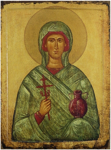 Icon: Holy Great Martyr Anastasia, the Deliverer from Potions - AU01