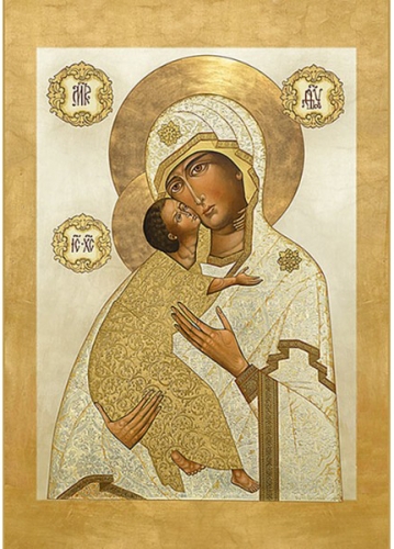 Icon of the Most Holy Theotokos Eleusa of the Pskovian Caves - BU67