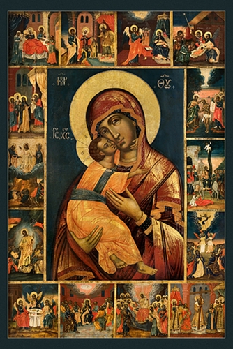 Icon of the Most Holy Theotokos of Vladimir - BV04