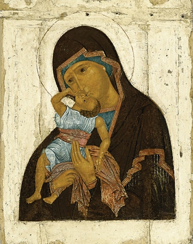 Icon of the Most Holy Theotokos the Leaping of the Babe - BVZ01