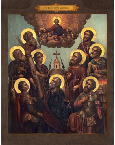 Icon: Holy Nine Martyrs of Kizika - KIZ01