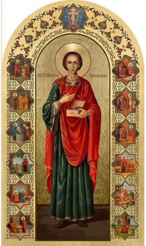 Icon: Holy Great Martyr and Healer Panteleimon - P68