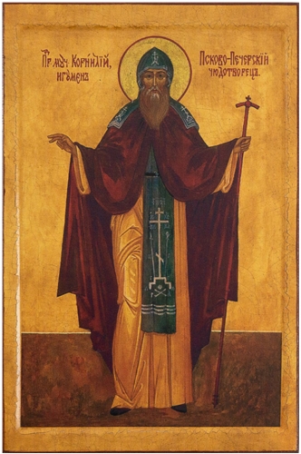 Icon: Holy Hosiomartyr Cornelius of the Pskovian Caves - PK57