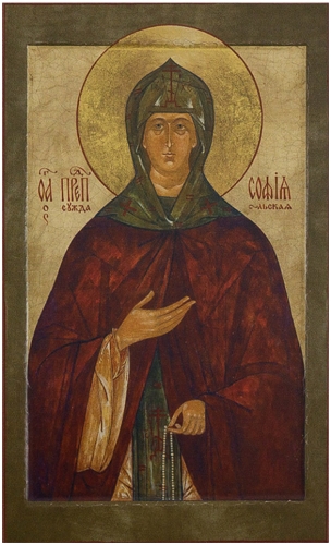 Icon: Holy Venerable Eurosinia of Souzdal' - PSS39