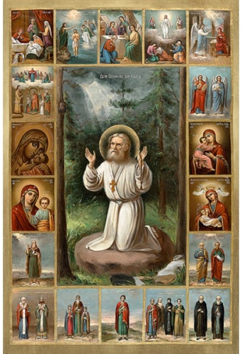 Icon: Holy Venerable Seraphim of Sarov - SF57K