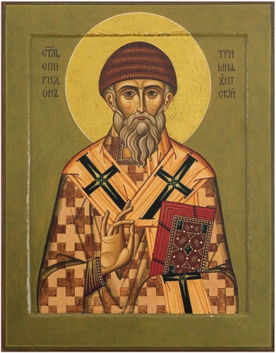 Icon: Holy Hierarch St. Spyridon of Thremethius the Wonderworker - ST44