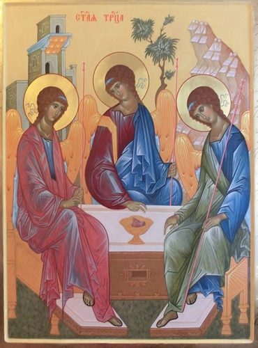 Icon: Holy Trinity - AN (28.3''x36.2'' (72x92 cm))