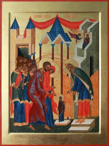 Icon: Entry of the Most Holy Theotokos into the Temple - O