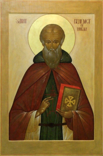 Icon: St. Benedict of Nursia - O