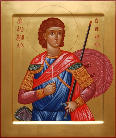 Icon: Holy Martyr Alexander of Egypt - O