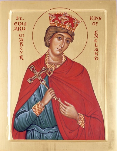 Icon: Holy Martyr Edward the King of England - O