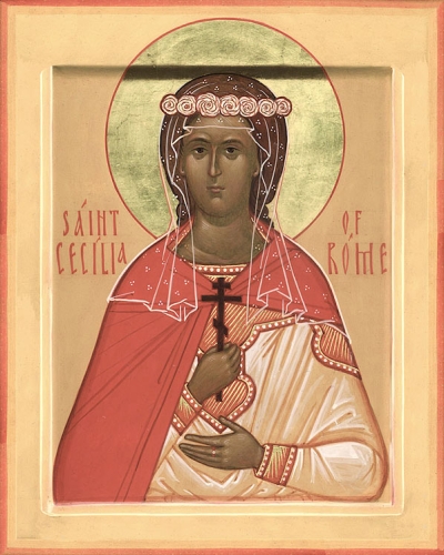 Icon: Holy Martyr Cecilia of Rome - O