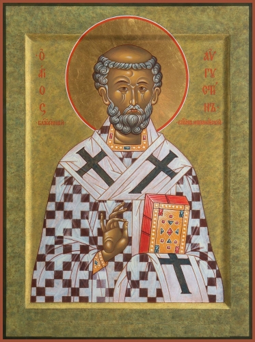 Icon: Holy Blessed Hierarch Augustin of Hippo - O