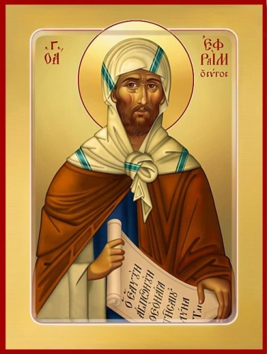 Icon: Holy Venerable Ephraim the Syrian - O