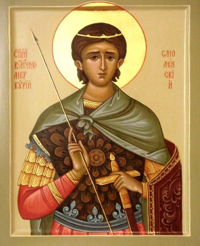 Icon: Holy Martyr Mercurios of Smolensk - O