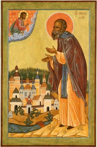 Icon: Holy Venerable Nilus of Sorsk - O