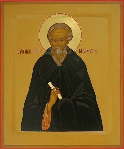 Icon: Holy Venerable Nikon of Radonezh - O
